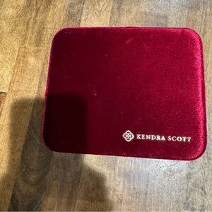 Kendra Scott Red Velvet Jewelry Box